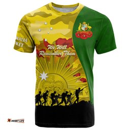 australia cricket anzac day 2024 t shirt australian army camouflage with poppies