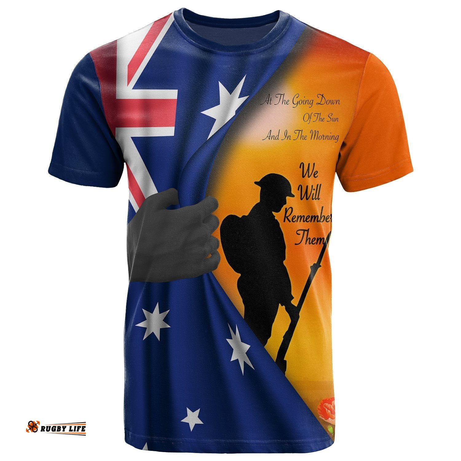 anzac t shirt we will remember them ver02