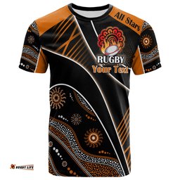 all stars rugby t shirt custom rugby ball in fire t shirt rlt13