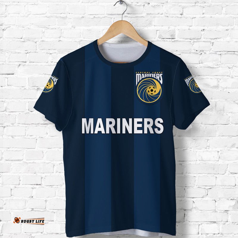 custom personalised central coast mariners t shirt soccer club original style navy