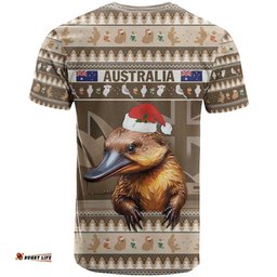 aussie platypus t shirt merry christmas
