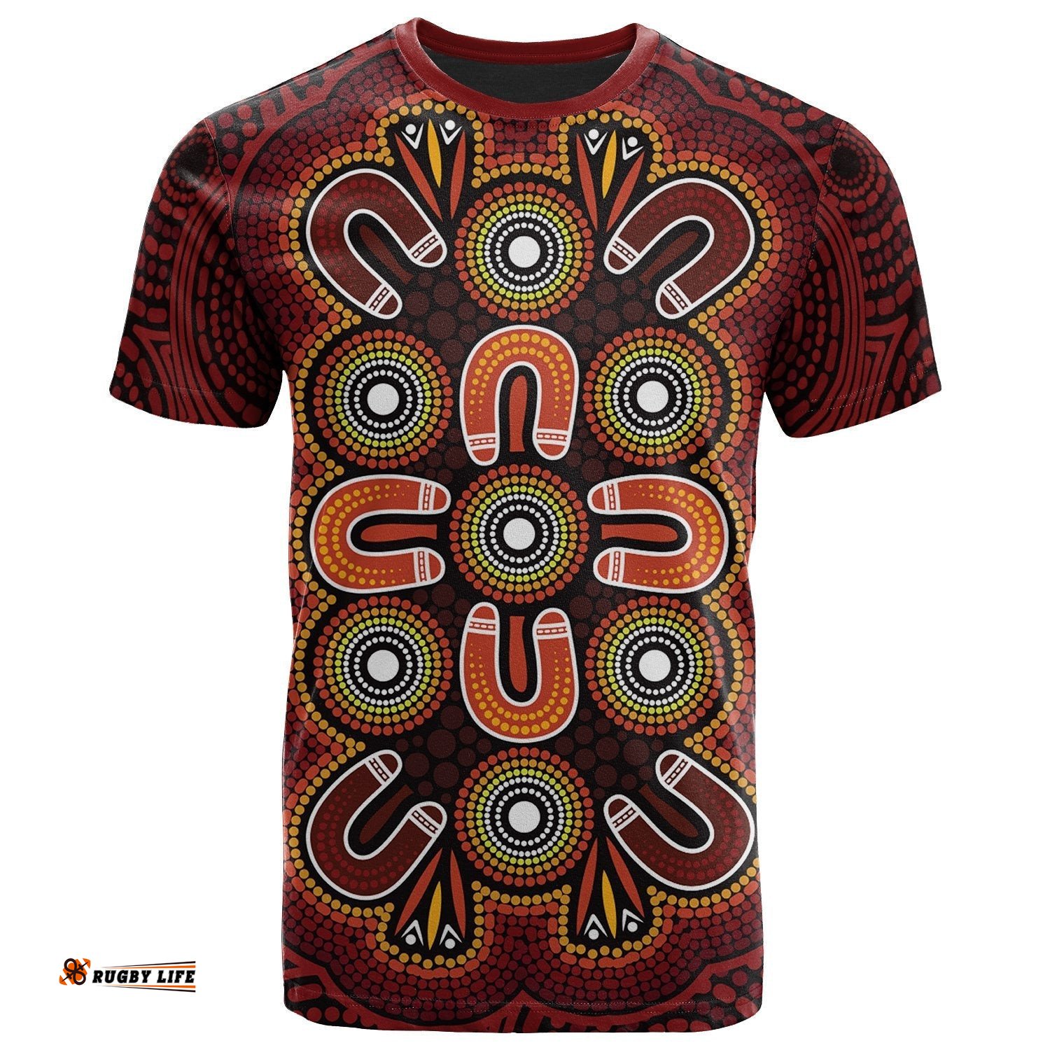 aboriginal t shirt aboriginal dot painting flowers style