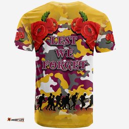 anzac day t shirt broncos army style no2