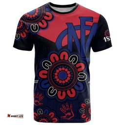 afl melbourne demons 1858 aboriginal t shirt