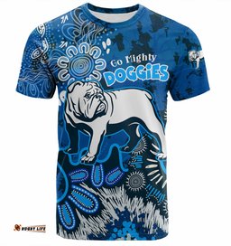 Amazing Aussie Canterbury-Bankstown Bulldogs Custom T-Shirt - Go Mighty Doggies T-Shirt