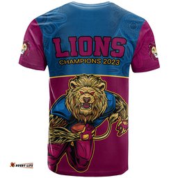 afl lions champions 2023 t shirt proud brisbane aboriginal vibe