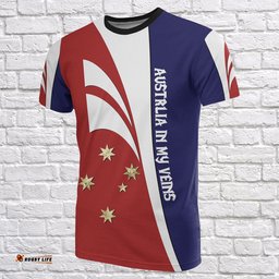 t shirt southern cross australia t shirt in my veins unisex