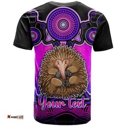 personalised australia virgo echidna zodiac t shirt auz astrology aboriginal magenta