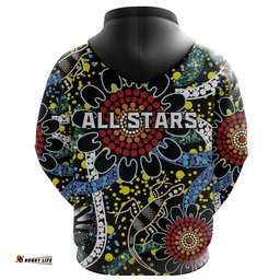 custom personalised australia indigenous rugby zip hoodie all stars sporty style