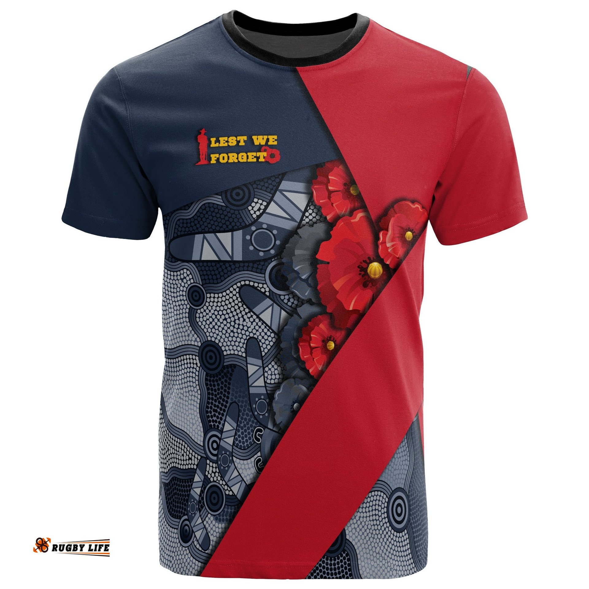 aboriginal t shirt anzac day