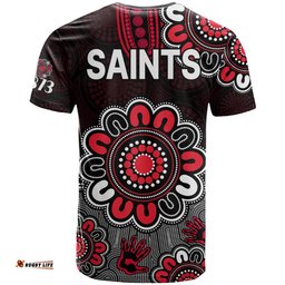 afl st kilda saints 1873 aboriginal t shirt
