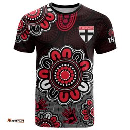 afl st kilda saints 1873 aboriginal t shirt