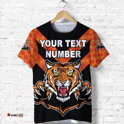 custom personalised balmain t shirt tigers black vibes