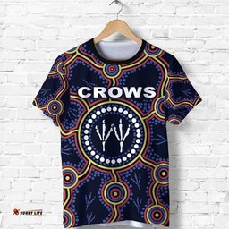 adelaide t shirt indigenous crows footprint
