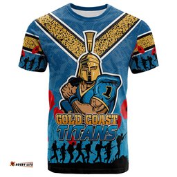 titans rugby t shirt custom anzac titans t shirt
