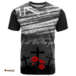 anzac day t shirt camo style lest we forget