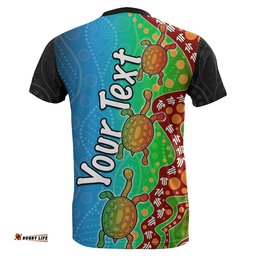 custom personalisedaboriginal t shirt turtle