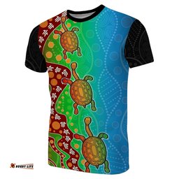 custom personalisedaboriginal t shirt turtle