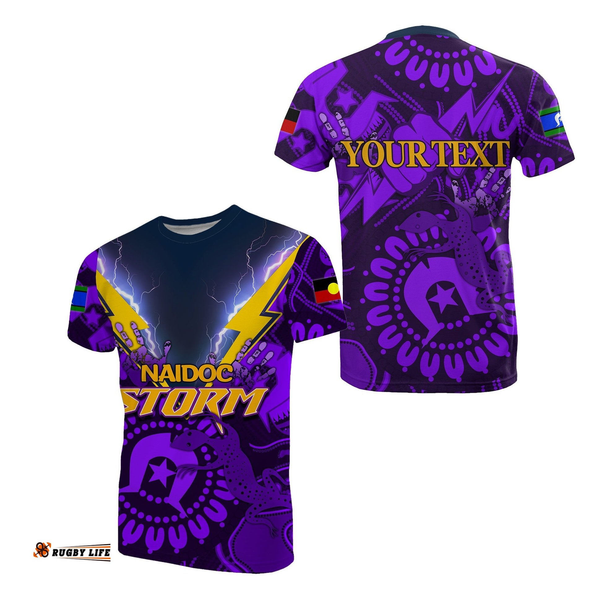 custom personalised naidoc melbourne storm t shirt naidoc patterns