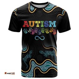 australia autism awareness 4 april aboriginal lizard t shirt