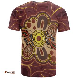 aboriginal t shirts indigenous lizard dot painting art