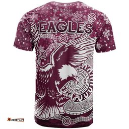 sea eagles christmas rugby t shirt custom christmas super eagles t shirt