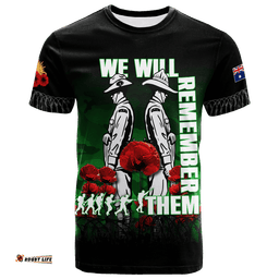 australia anzac 2022 t shirt camouflage with poppy green