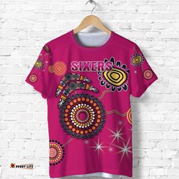 sydney t shirt sixers indigenous magenta