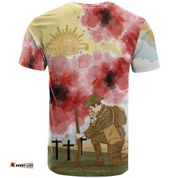 anzac day t shirt we will remember them