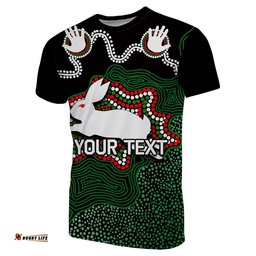 custom personalisedrabbitohs t shirt aboriginal 2