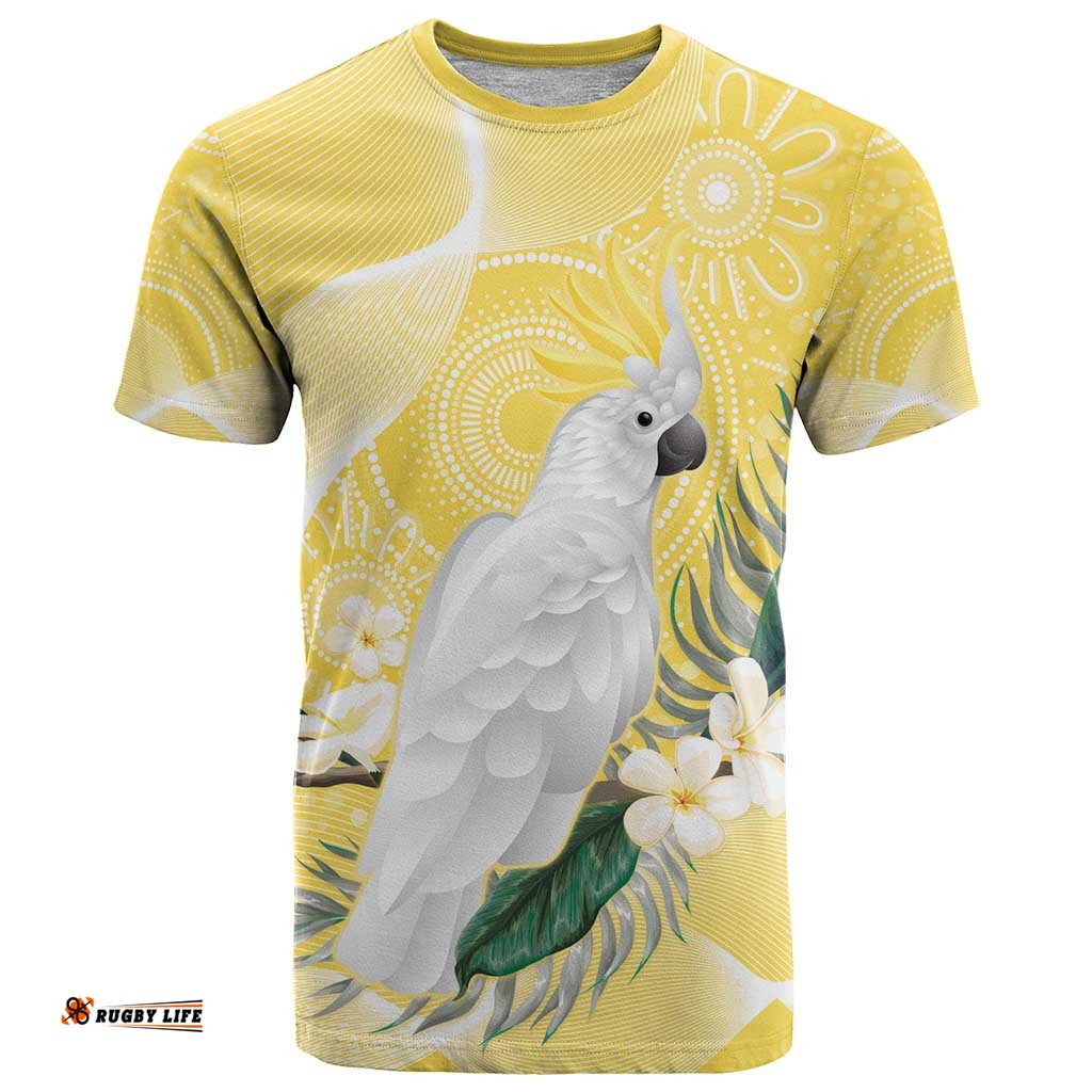 australia cacatua galerita t shirt sulphur crested cockatoo aboriginal art