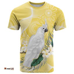 australia cacatua galerita t shirt sulphur crested cockatoo aboriginal art