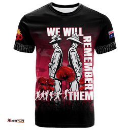 australia anzac 2022 t shirt camouflage with poppy pink
