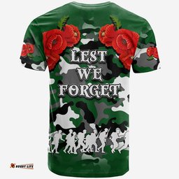 anzac day t shirt rabbitohs army style