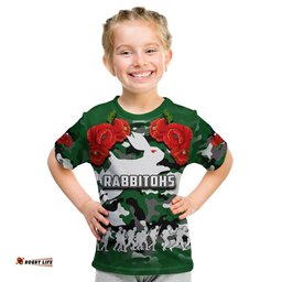 anzac day t shirt rabbitohs army style