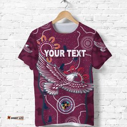custom personalised manly warringah t shirt sea eagles anzac day camouflage indigenous