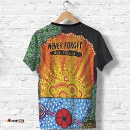 anzac day t shirt lest we forget poppy
