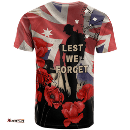 anzac t shirts a day we will never forget
