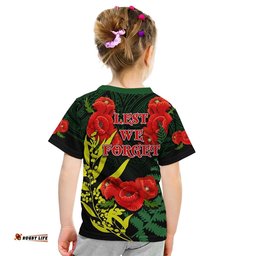 anzac day t shirt maori patterns green color