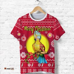 australia christmas t shirt be loved cockatoo