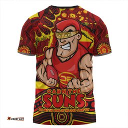 Amazing Aussie Gold Coast SUNS Blazing Spirit Of Victory T-shirt