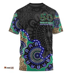 Amazing Aussie Indigenous Australian Aboriginal NAIDOC Fifty Years Cultural Celebration Edition T-shirt