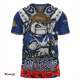 Amazing Aussie Canterbury Bankstown Bulldogs Ripped Legacy Of The Game The ANZAC Spirit Lives On T-shirt