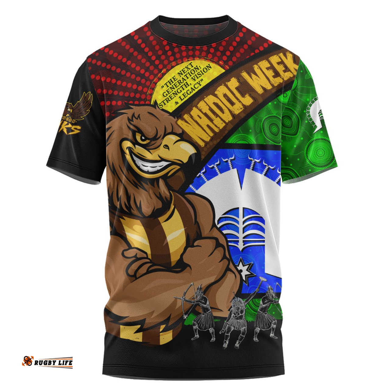 Amazing Aussie Hawthorn NAIDOC Week Pride Edition T-shirt