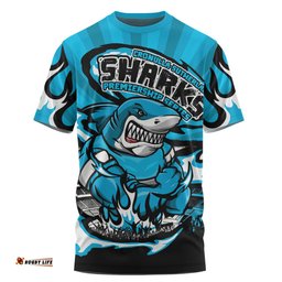 Amazing Aussie Cronulla Sutherland Sharks Premiership Series Sports Gear T-shirt