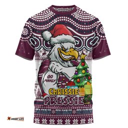 Amazing Aussie Manly Warringah Sea Eagles Aussie Ugly Christmas For Die Hard Fan Supporters T-shirt
