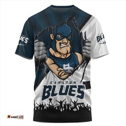 Amazing Aussie Carlton Breaking Through Fan Design T-shirt