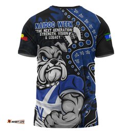 Amazing Aussie Canterbury Bankstown Bulldogs NAIDOC Indigenous Warrior Spirit T-shirt