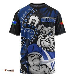 Amazing Aussie Canterbury Bankstown Bulldogs NAIDOC Indigenous Warrior Spirit T-shirt