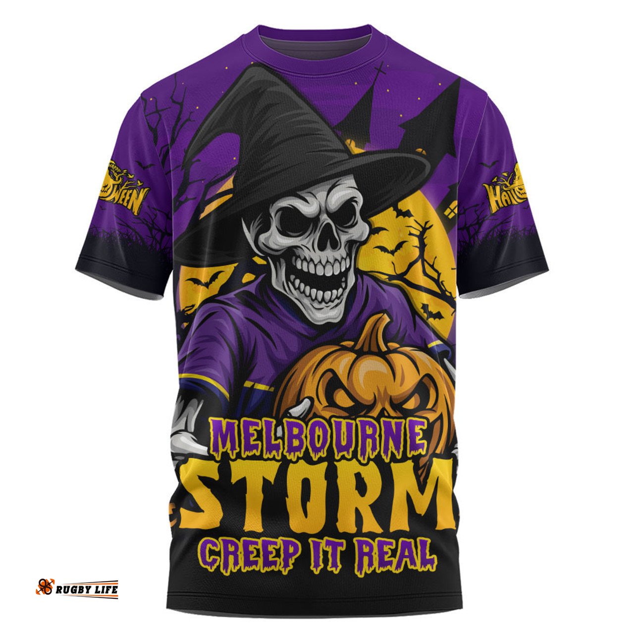 Amazing Aussie Melbourne Storm Dark Moon Rugby Halloween Battle Edition T-shirt